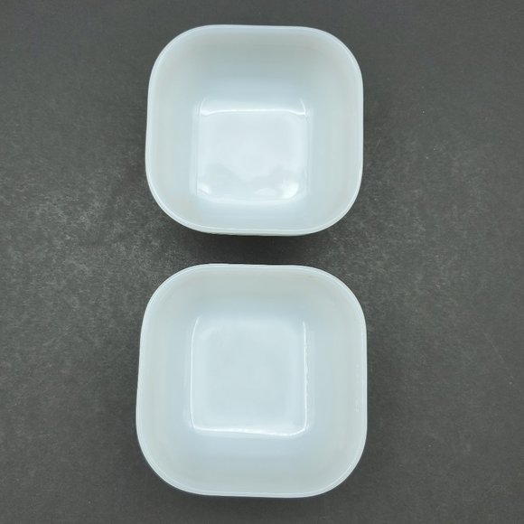 Fire King White Milk Glass Small Refrigerator Dishes Glass Lid - Picture 8 of 11